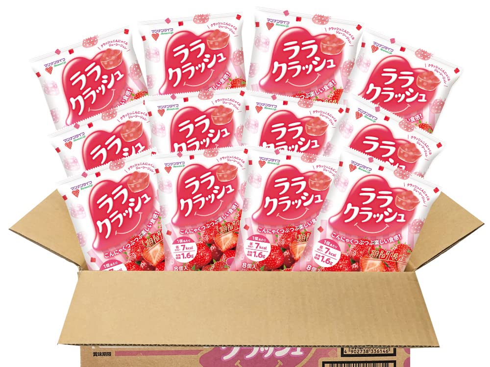 Amazon.co.jp: マンナンライフ ララクラッシュいちご味 （24g×8個